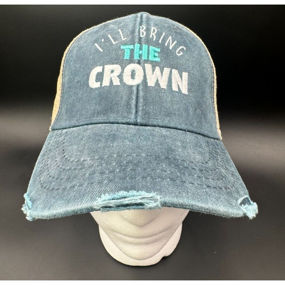 New I'LL BRING THE CROWN Royal Hat Cap Mesh Snapback Adams Piper Lou Lee Trucker